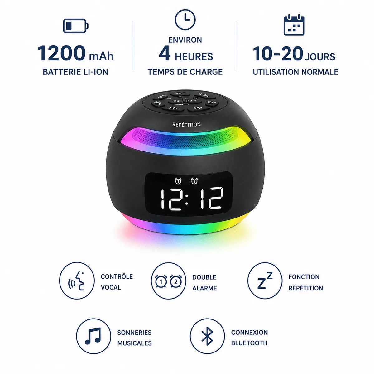 Radio Réveil Enfant Bluetooth