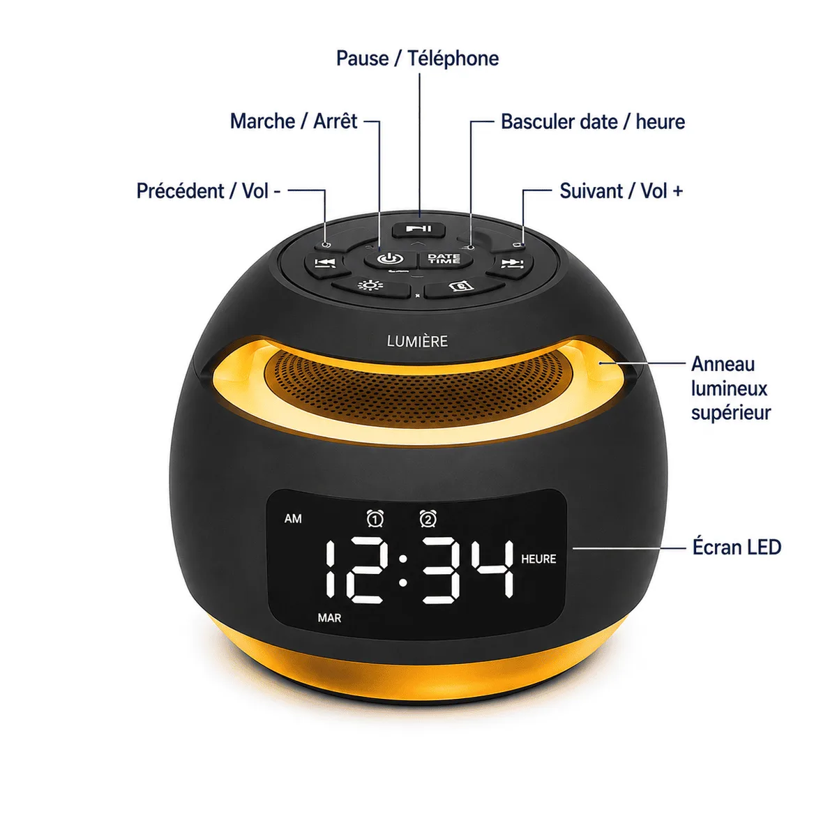 Radio Réveil Enfant Bluetooth