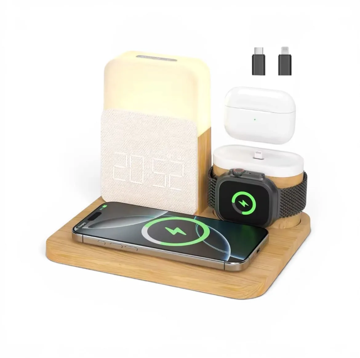 Réveil Connecté Station de Charge 3-en-1