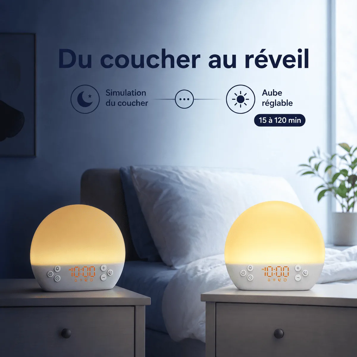 Réveil Simulateur d’Aube 30 Sons