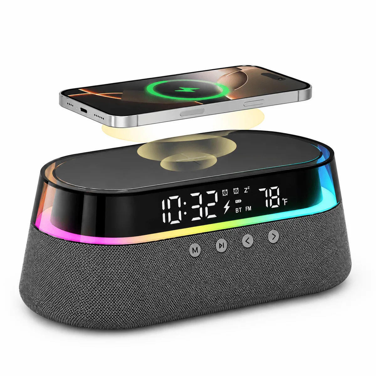 Enceinte Radio Réveil à Induction